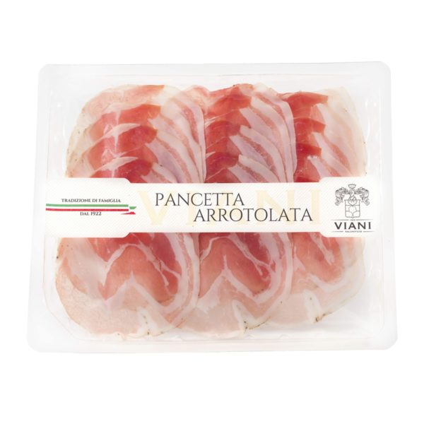 Pancetta Stagionata Arrotolata aff 100g VIANI