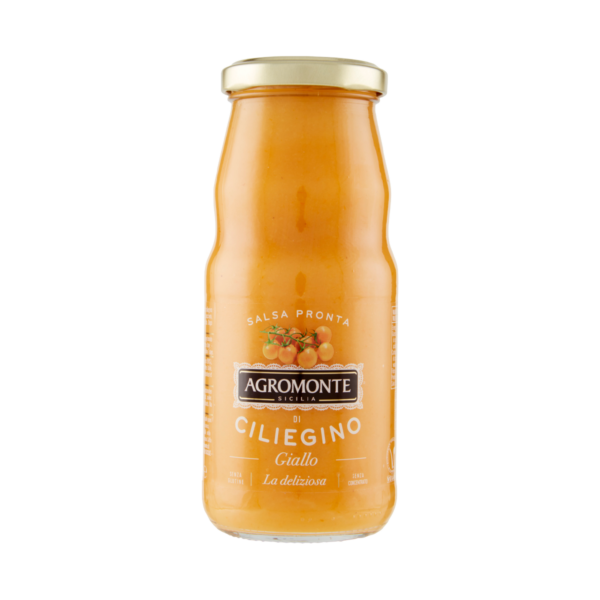 SALSA LISTA DE TOMATE CEREZA AMARILLO 360ML*12 AGROMONTE