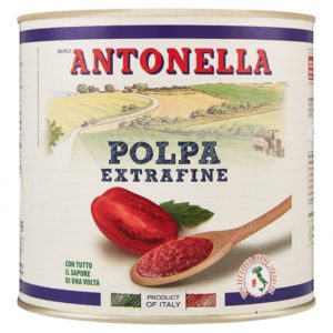El tomate gourmet triturado Antonella es el ingrediente perfecto para dar un toque casero y auténtico a tus pizzas y platos.