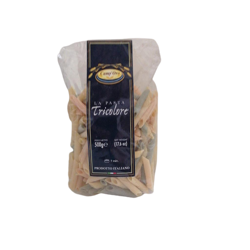 PENNE RIGATE TRICOLORE conf. 500g CAMP'ORO