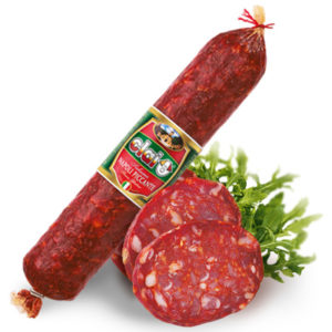 Deléitate con el sabor Intenso del Salami Napoli Picante en tus platos favoritos. Hecho con las mejores carnes magras de cerdo 100% italiano.